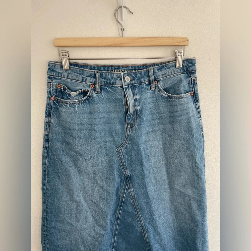 NWOT American Eagle 100% Cotton Low Rise Maxi Skirt Size 6 - Picture 6 of 10
